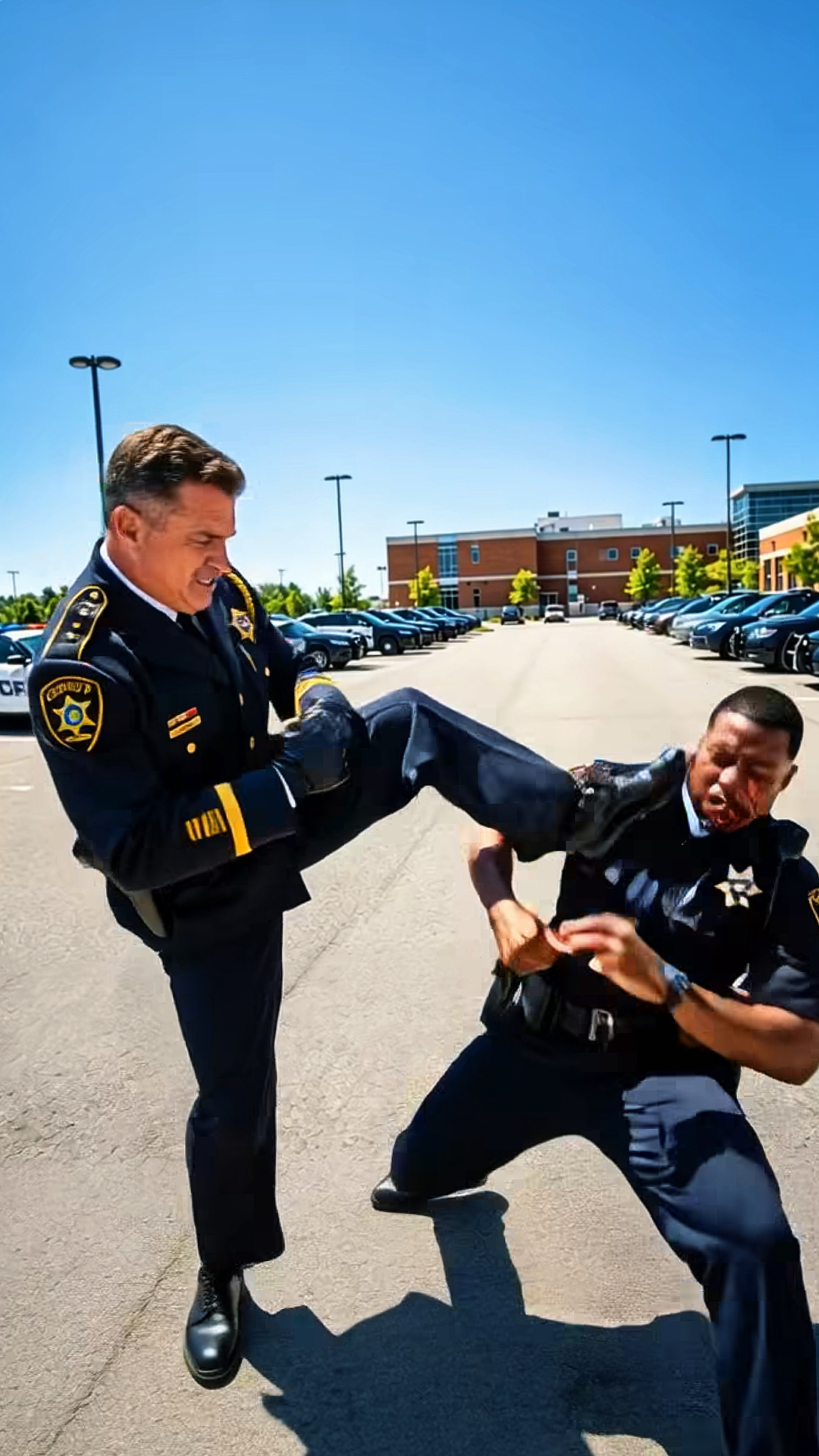 A Police Chief Brutalized His Own Black Officer in a Parking Lot—Then Tried to Bury It… Until One Rookie Witness Took Down the Entire System
