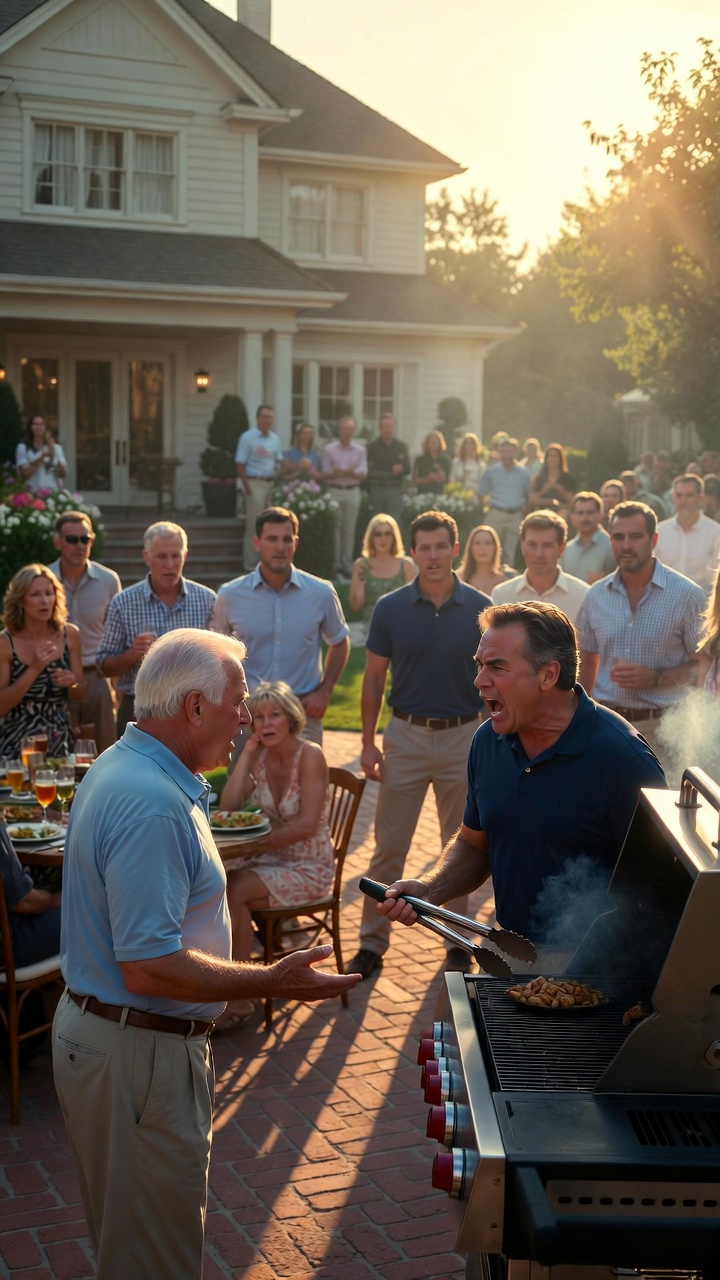 My Dad Told Me to Stay Quiet at His BBQ—Then His Richest Friend Revealed I Was the Only Reason His Company Didn’t Collapse