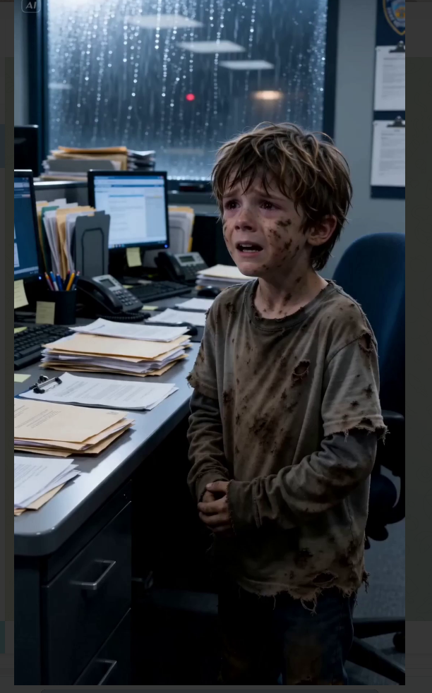 A Little Girl Walked Into the Police Station Barefoot at 9:46 PM—What She Carried in the Paper Bag Changed Everything
