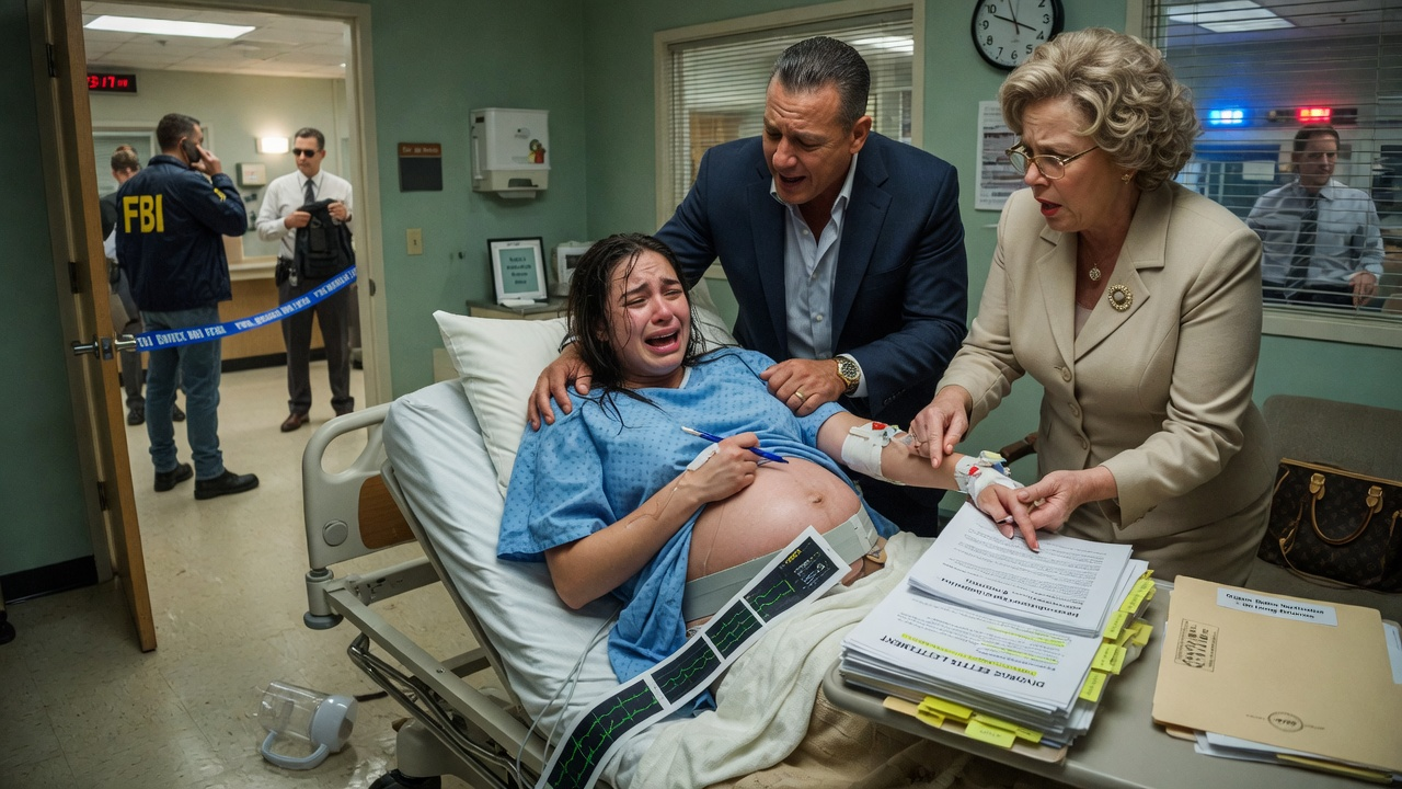 My Husband’s Wealthy Family Cornered Me In The Delivery Room To Sign Divorce Papers While I Was Crowning… But They Didn’t Know The Dark Secret Behind My Fake Identity.