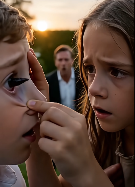 The Blind Billionaire’s Son Thought a Homeless Girl Was Crazy… Until She Pulled Something Alive Out of His Eye