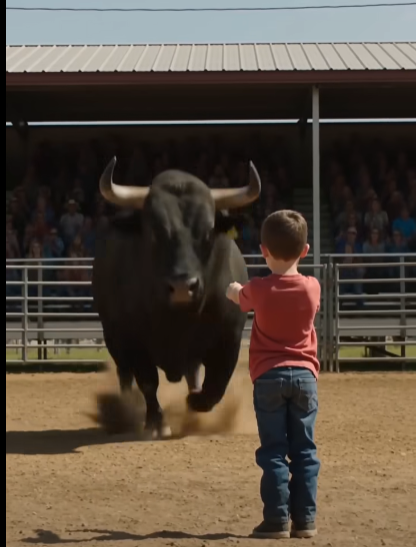 The Little Boy Entered the Rodeo Ring With a Dead Man’s Bandana — Then the Bull Exposed the Lie That Buried His Father