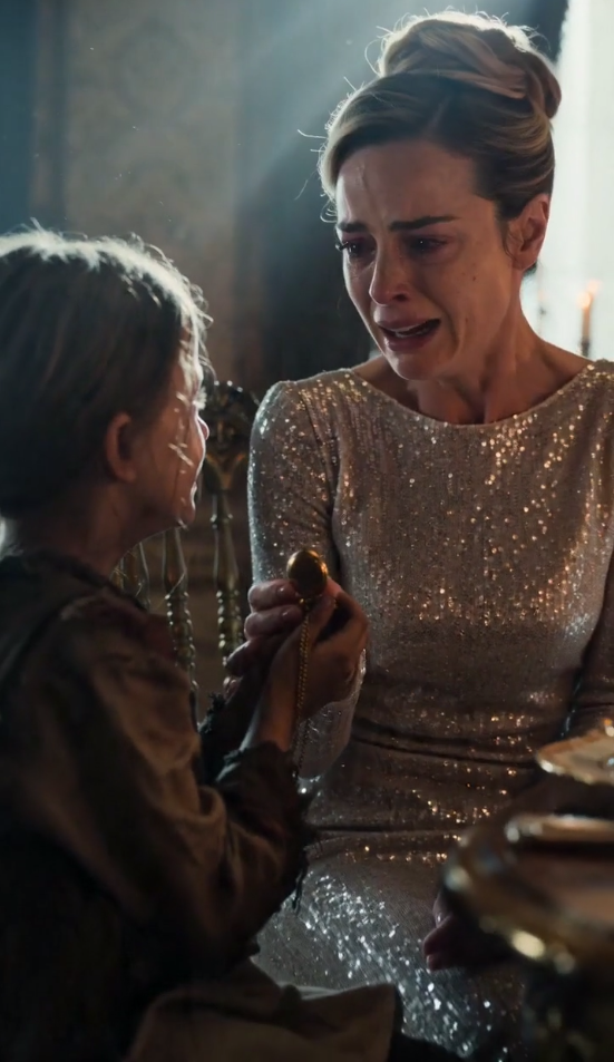 WHERE DID YOU GET THAT NECKLACE?! she shouted.