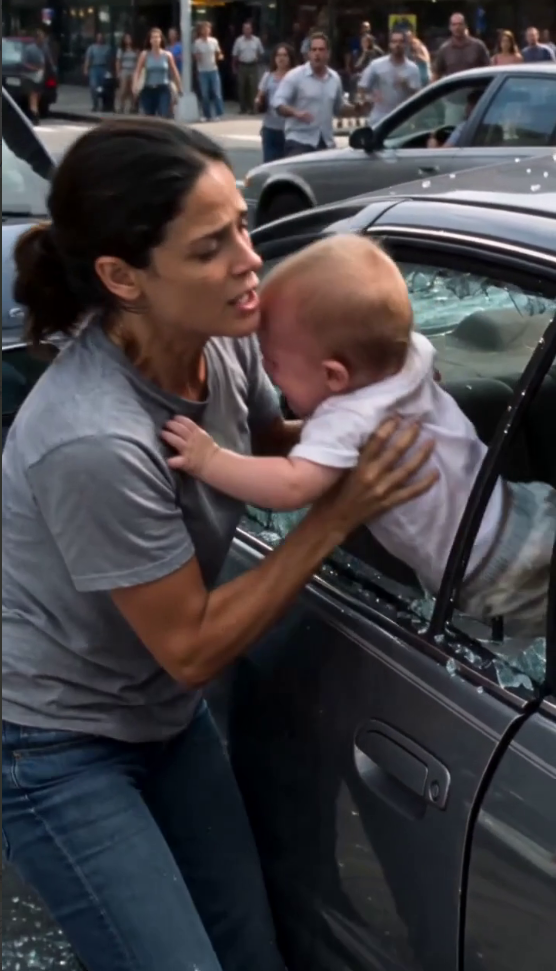 The Woman Broke a Car Window to Save a Crying Baby—Then the Baby Looked at Her and Called Her “Mama”