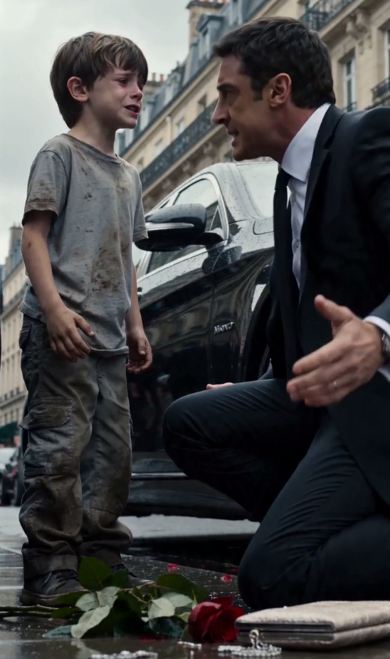 A rich man screamed after a little boy ruined his luxury car… until one sentence exposed a truth that stopped the whole street.
