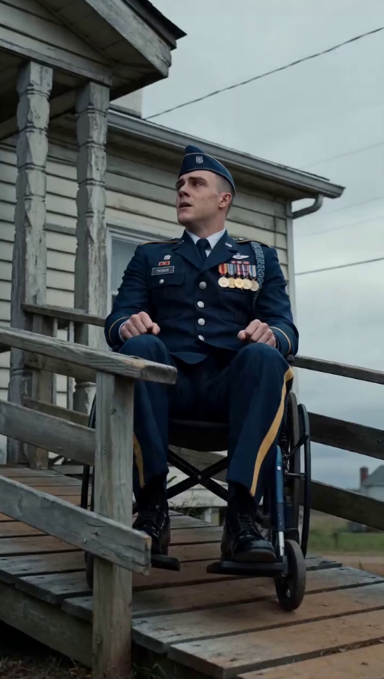 My father looked at my wheelchair, took a drink of beer, and told me to go to the VA because he “didn’t have space for cripples” in the house I had secretly paid off for him. Three days later, while he threw a party celebrating the mortgage being gone, the bank called on speaker and announced the truth: I was the new owner, and he had one hour to get out.
