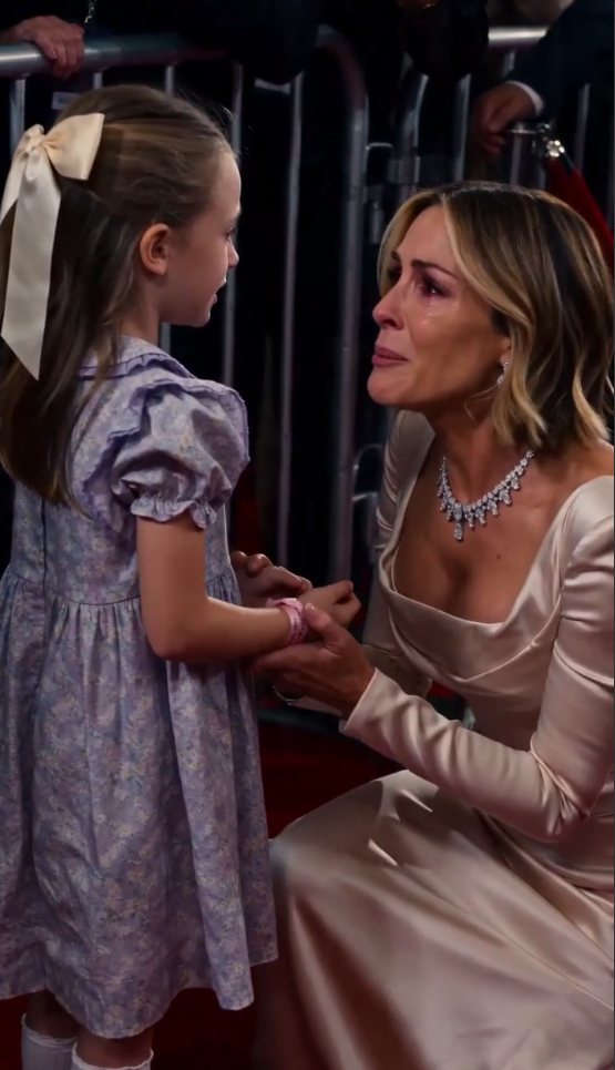 A Famous Actress Had A Homeless Girl Removed From Her Red Carpet, Until The Child Raised Her Wrist And Made The Whole Crowd Go Silent