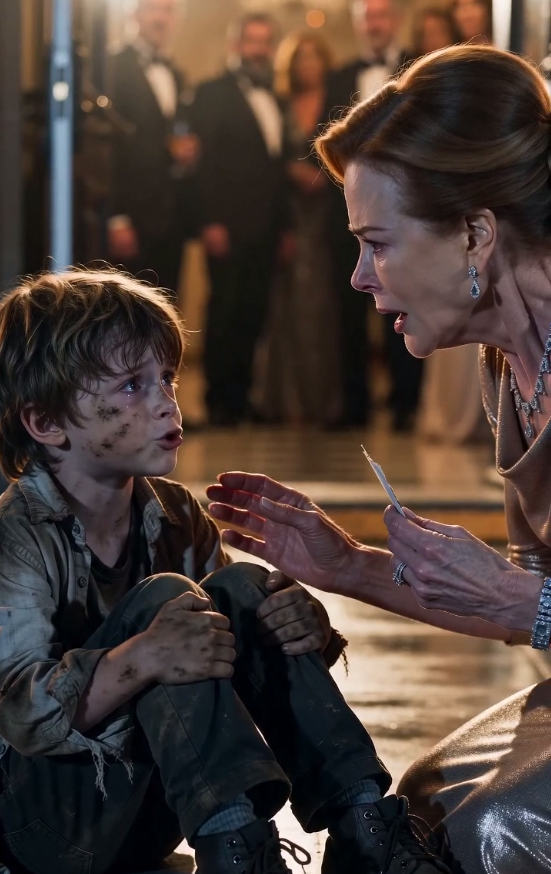 A HOMELESS LITTLE BOY CRIED, “AUNT CLAIRE!” IN THE MIDDLE OF A CHARITY GALA—AND THE WRINKLED PHOTOGRAPH IN HIS HAND FORCED AN ENTIRE FAMILY TO FACE THE SECRET THEY HAD BURIED FOR EIGHT YEARS