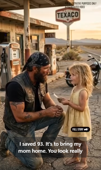A 5-year-old clutching $93 told a biker he was ...