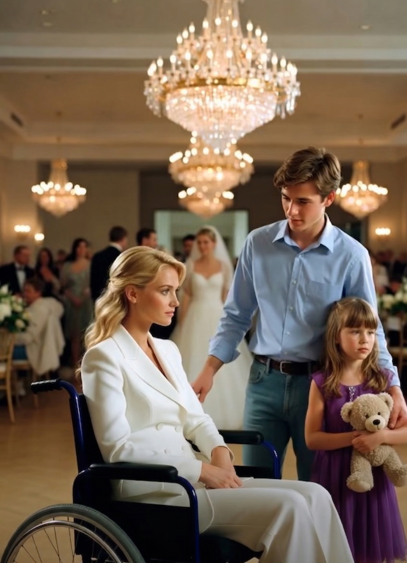 The Millionaire in a Wheelchair Sat Alone at a Wedding… Until a Single Father Asked One Simple Question That Changed Everything