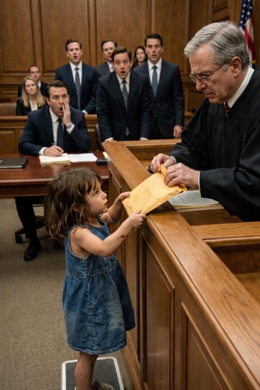 My ex-husband’s lawyer ridiculed my finances in court, claiming I was too poor to care for my child, insisting that love alone couldn’t cover the bills. But everything shifted when my trembling seven-year-old son stood up and handed the judge an envelope.