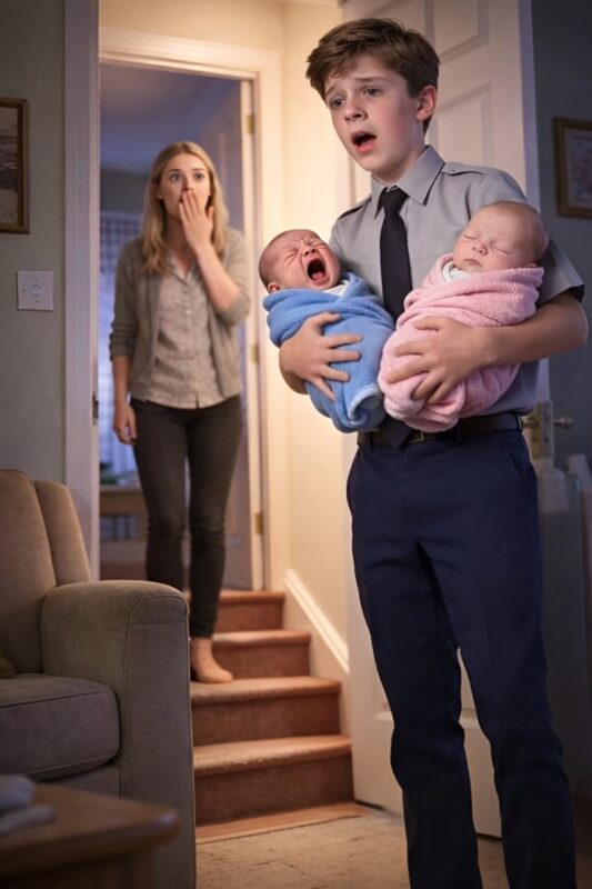“I’m Sorry, Mom… I Couldn’t Just Leave Them,” my 16-year-old son said, stepping inside with two newborn babies in his arms.