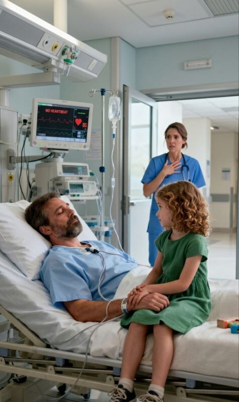 A six-year-old janitor’s daughter quietly wandered into the ICU and sat beside a millionaire who had been unconscious for months—until the monitors began reacting every time she spoke or sang.