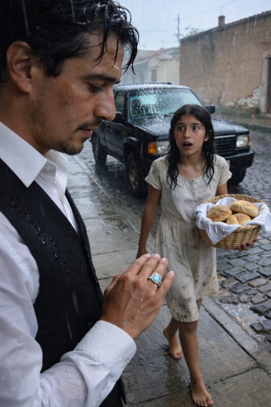 A girl selling bread noticed the ring on a millionaire’s hand… but no one could have guessed the secret it had held for sixteen years.