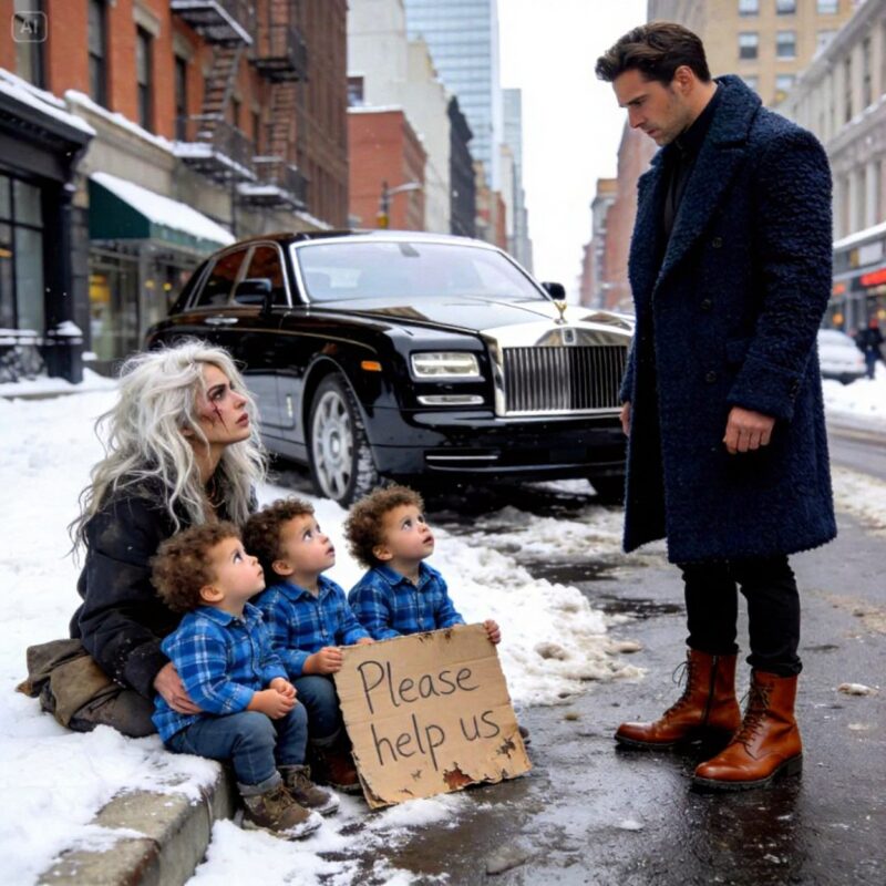 A Millionaire Spots His Former Love on the Street With Three Children Who Look Just Like Him — What Follows Changes Everything