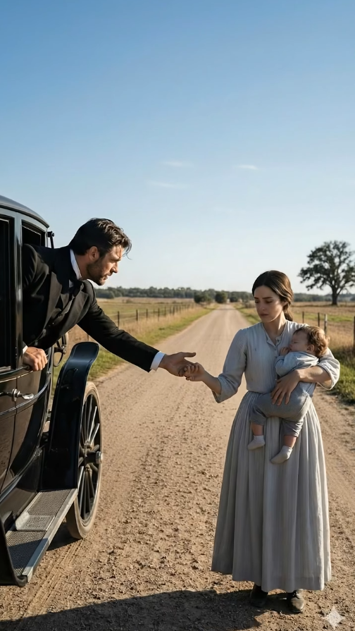 “Will you be my wife?” the wealthy widowed landowner asked the young woman who was lost…