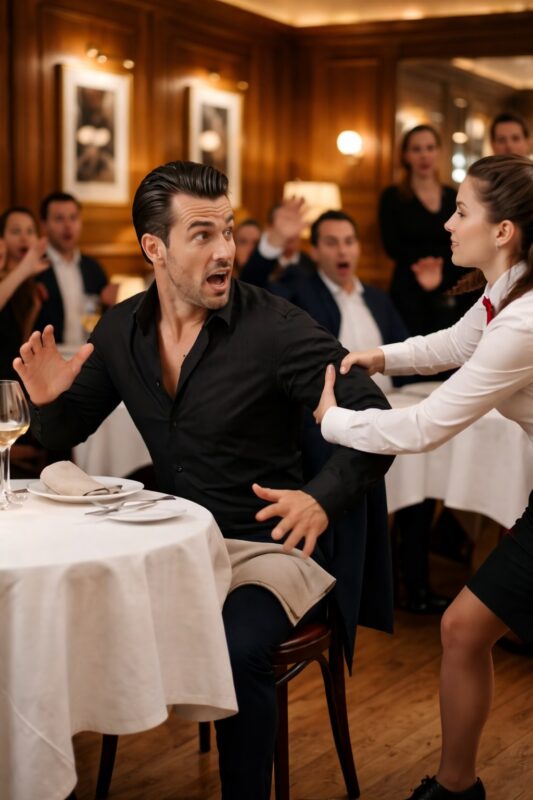 The waitress in the hall approached the billionaire and suddenly pulled him by the arm in front of everyone, which shocked all the guests. But when the real reason why she had acted that way was revealed, everyone was left speechless.