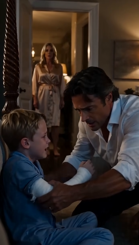 Little Boy Begging His Billionaire Father to CUT OFF HIS ARM.... But the Nanny Broke the Cast - Then Found the Stepmother’s Perfect Crime