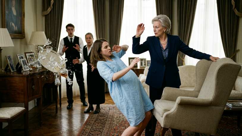 PART 2: The slap sounded like a gunshot in the cavernous dining room.