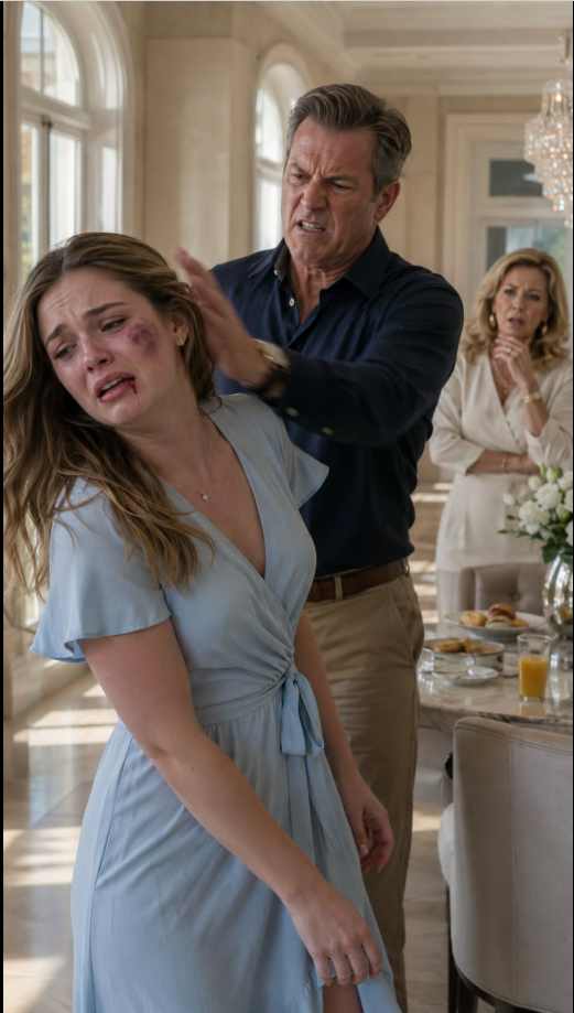 My Husband Slapped Me Over a Broken Coffee Cup—The Next Morning He Smiled at Breakfast Until He Saw Who Was Waiting at the Table