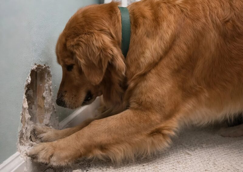 My dog started furiously scratching the wall behind my eight-month-old daughter’s crib: at first we thought she had simply gone crazy, but when we looked inside the wall, we found something truly horrifying