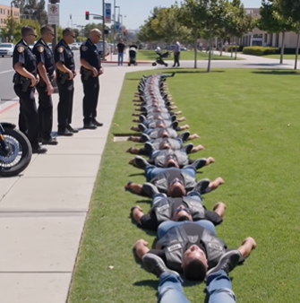 For one terrible second, nobody on the lawn moved.