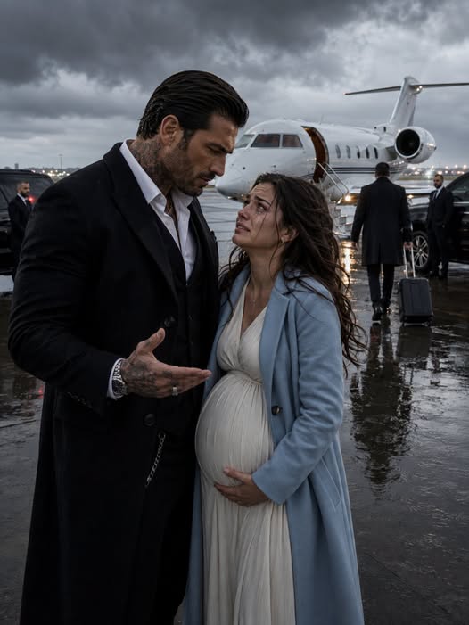 Her Billionaire Husband Left Her Pregnant and Alone at the Airport—Until a Mafia Don Said, “You’re Coming With Me”