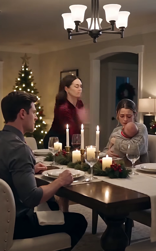 My Sister Slapped My 6-Month-Old Baby at Christmas and Laughed—Then My Husband Stood Up and Said Four Words That Ended Everything