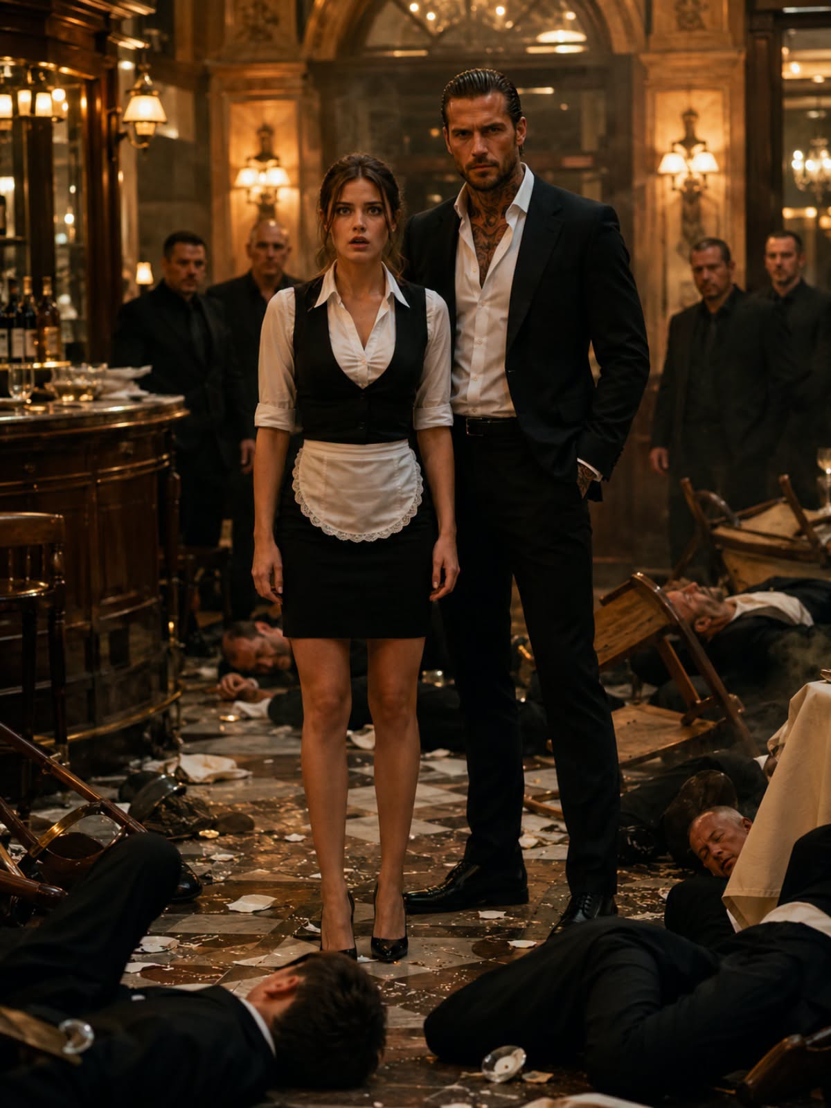 Everyone Saw a Simple Waitress… Until the Mafia Boss Discovered the Woman Who Took Down 67 Men