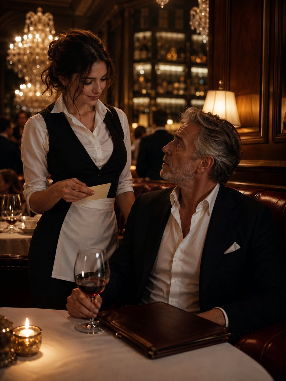 The Mafia Boss Ordered in French… And the New Waitress Revealed a Secret He Never Expected