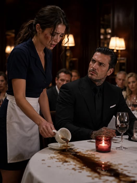 The Waitress Trembled After Spilling Coffee on Him—Then the Mafia Boss Saw What She Was Hiding