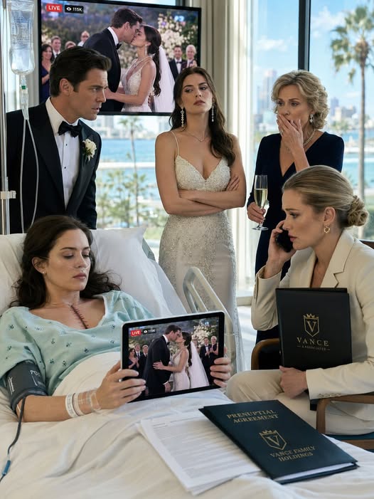 While I was unconscious after surgery, my husband was livestreamed kissing his mistress, who was dressed like a bride, and when I woke up, I heard him call her “the woman I truly wanted.” I didn’t confront him, call, or demand answers—I simply gathered my important documents and disappeared. Three days later, he returned home frantically to find me, only to freeze when he saw eight moving trucks outside our house and finally realized what I had quietly taken with me.