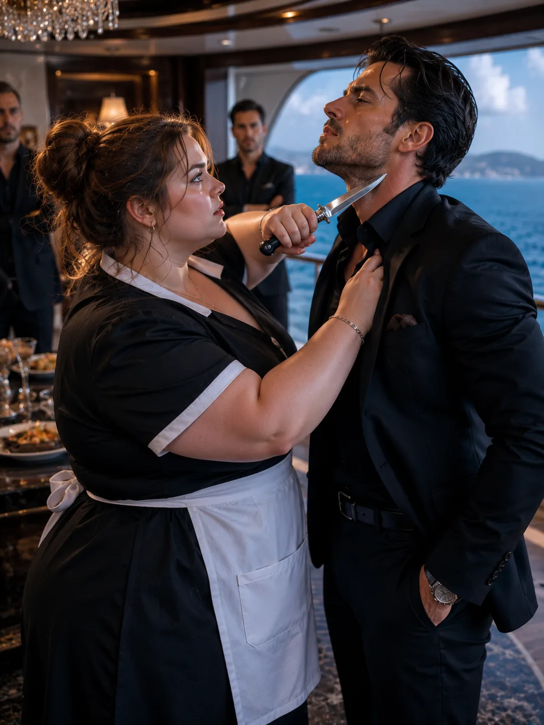 The Mafia Boss Grabbed the Plus-Size Waitress—Seconds Later, She Had a Knife at His Throat Spotlight8