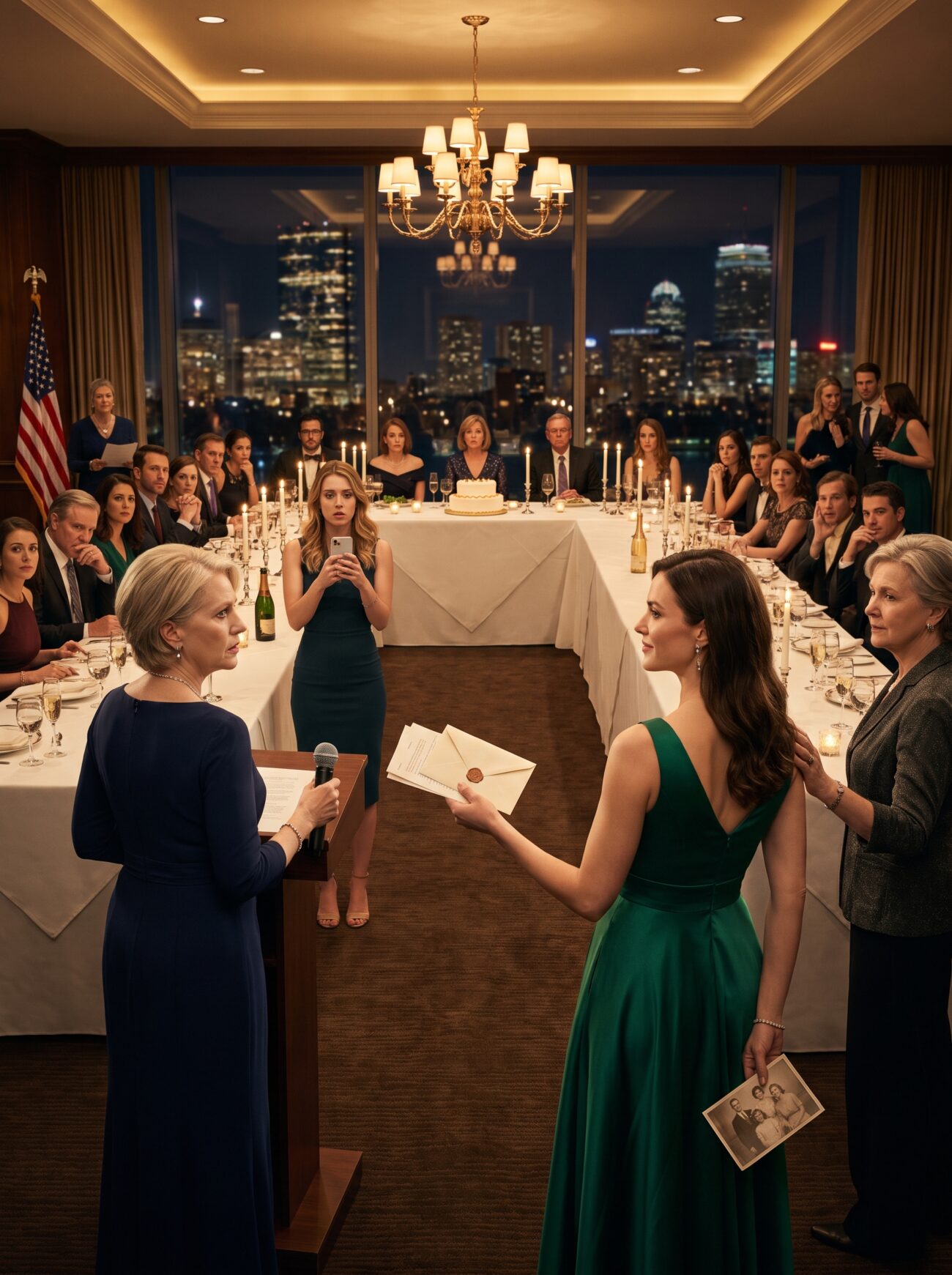 At my 30th birthday dinner in a five-star Boston restaurant, my mother took the microphone in front of 40 guests and said I had only been adopted for a tax benefit. My sister laughed. My father stared at his plate. I didn’t cry. I just reached into my clutch, because Grandma Grace’s sealed envelope was inside — and my mother had no idea the truth she was about to lose everything over. - News