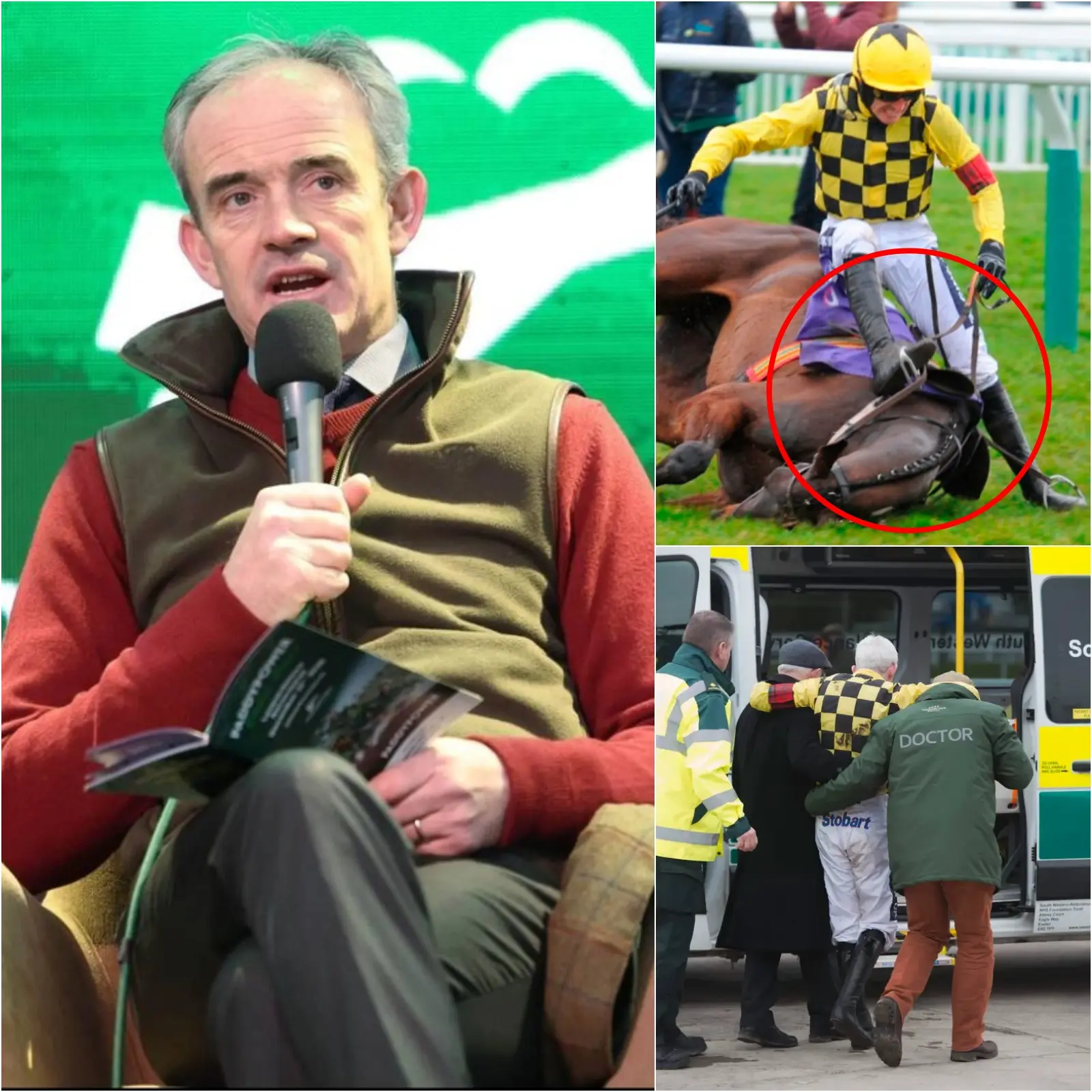 “Enough! I’ve heard enough of the taunts. Leave me alone or I’ll sue you!” — Nafi Ruby Walsh angrily declared in a recent interview after “aggravating” his recent leg injury in a serious fall yesterday, sparking controversy and speculation that he deliberately fell to avoid paying taxes in upcoming big fights, sparking much debate surrounding his accident.