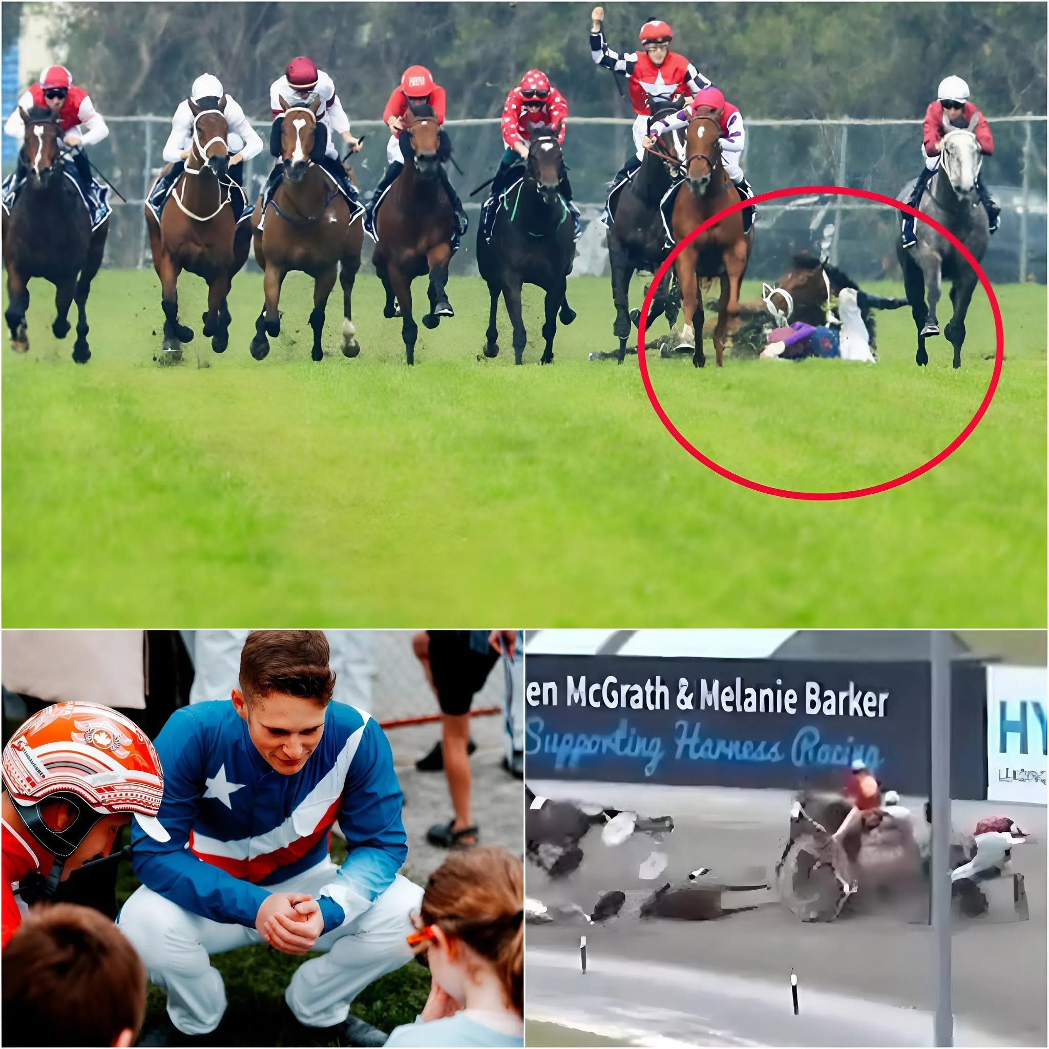🚨”SERIOUS CONSEQUENCES IN HORRIFIC ACCIDENT AT CAMBRIDGE” A horrific crash involving three veteran racers on the North Island, who were sidelined for several months after a galloping crash with serious injuries, has sparked widespread debate on social media about the safety of horse racers.👇👇👇