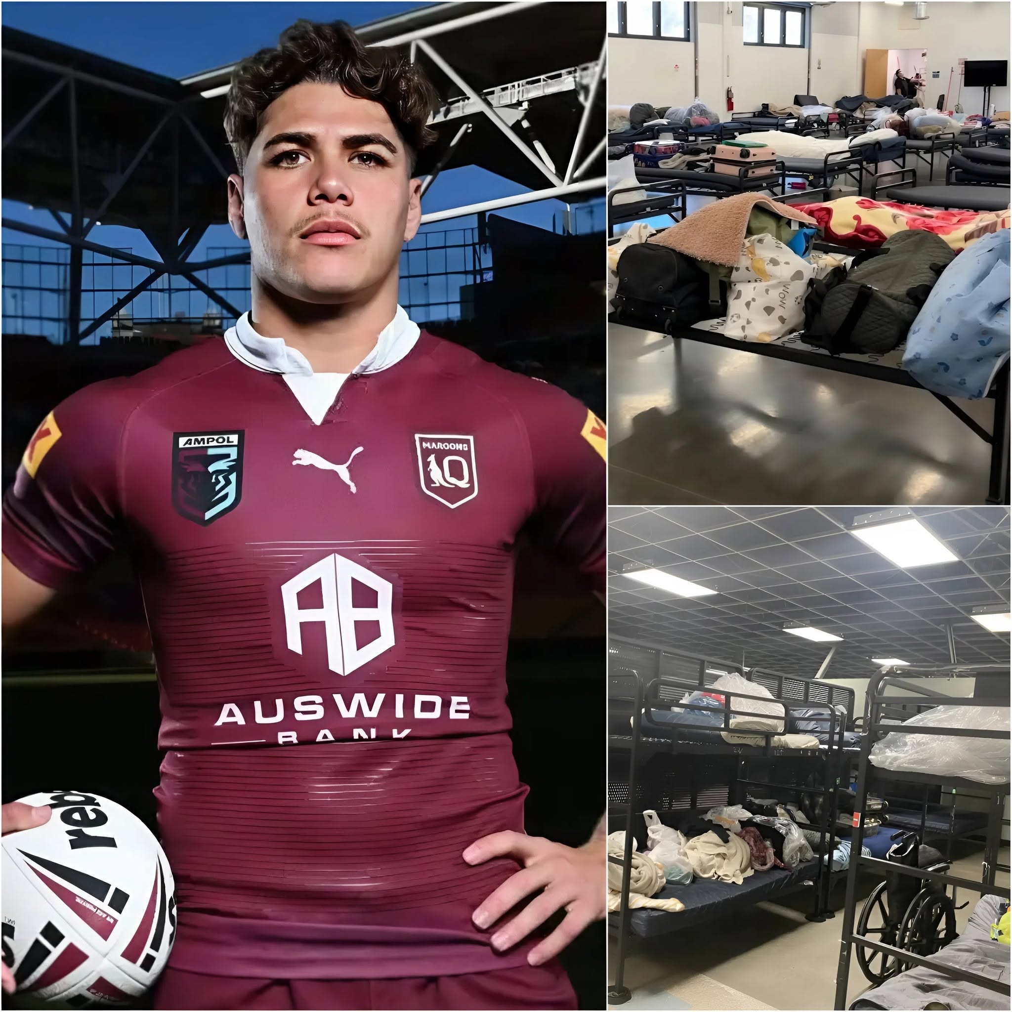🚨BREAKING NEWS: Instead of buying luxury cars or making extravagant investments, Reece Walsh, the star of the Brisbane Broncos, quietly donated $1.3 million to build a shelter for the homeless in his hometown. Instead of flaunting his basketball wealth, he chose to invest that money in a modern facility with 150 apartments and 300 beds for the most vulnerable in the community.