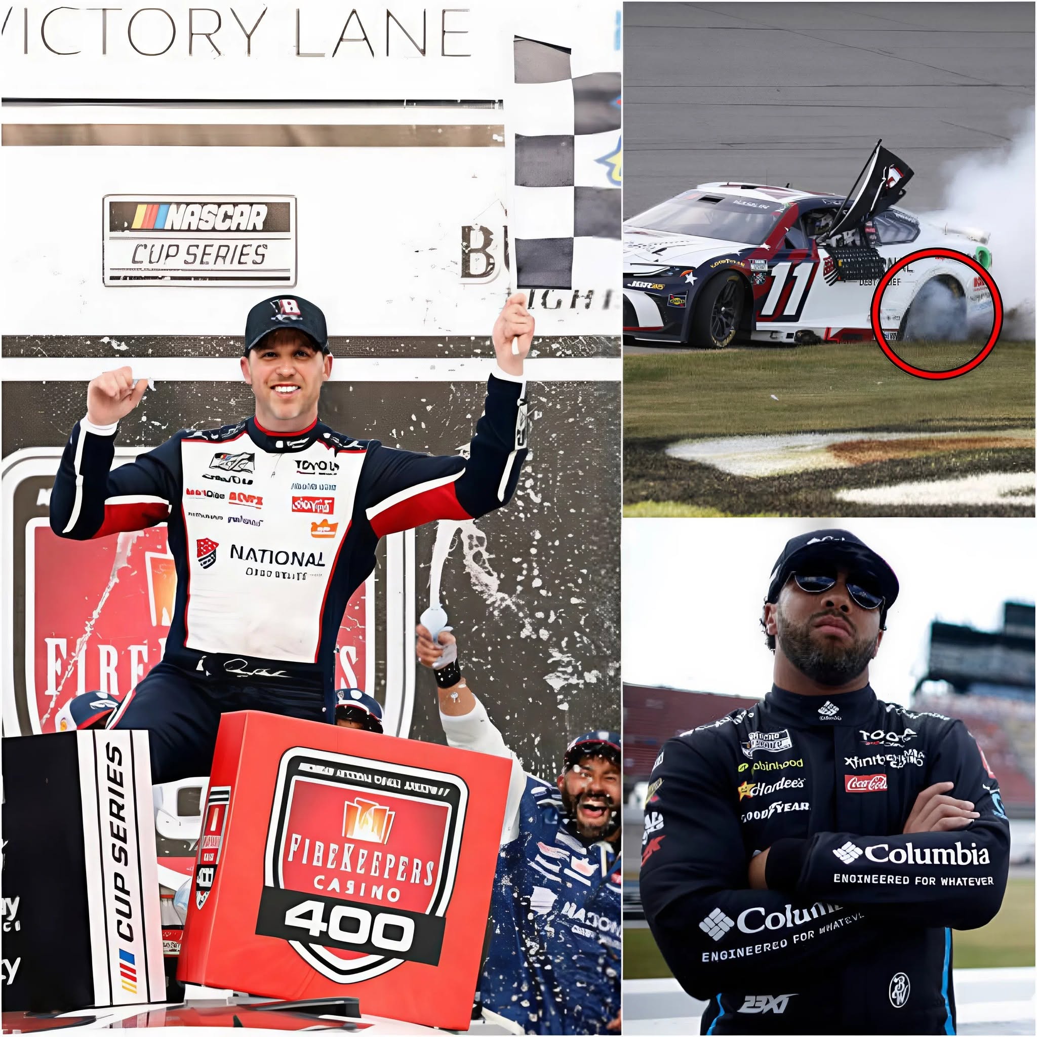 🔥 A VIDEO THAT LEFT BUBBA WALLACE SPEECHLESS: Footage captured before the start of the FireKeepers Casino 400 prompted him to immediately demand a special NASCAR investigation into Denny Hamlin. Rumors exploded, controversy mounted, and the entire NASCAR world held its breath. Yet, when the truth finally came to light, neither the fans nor Bubba Wallace himself could believe the outcome...