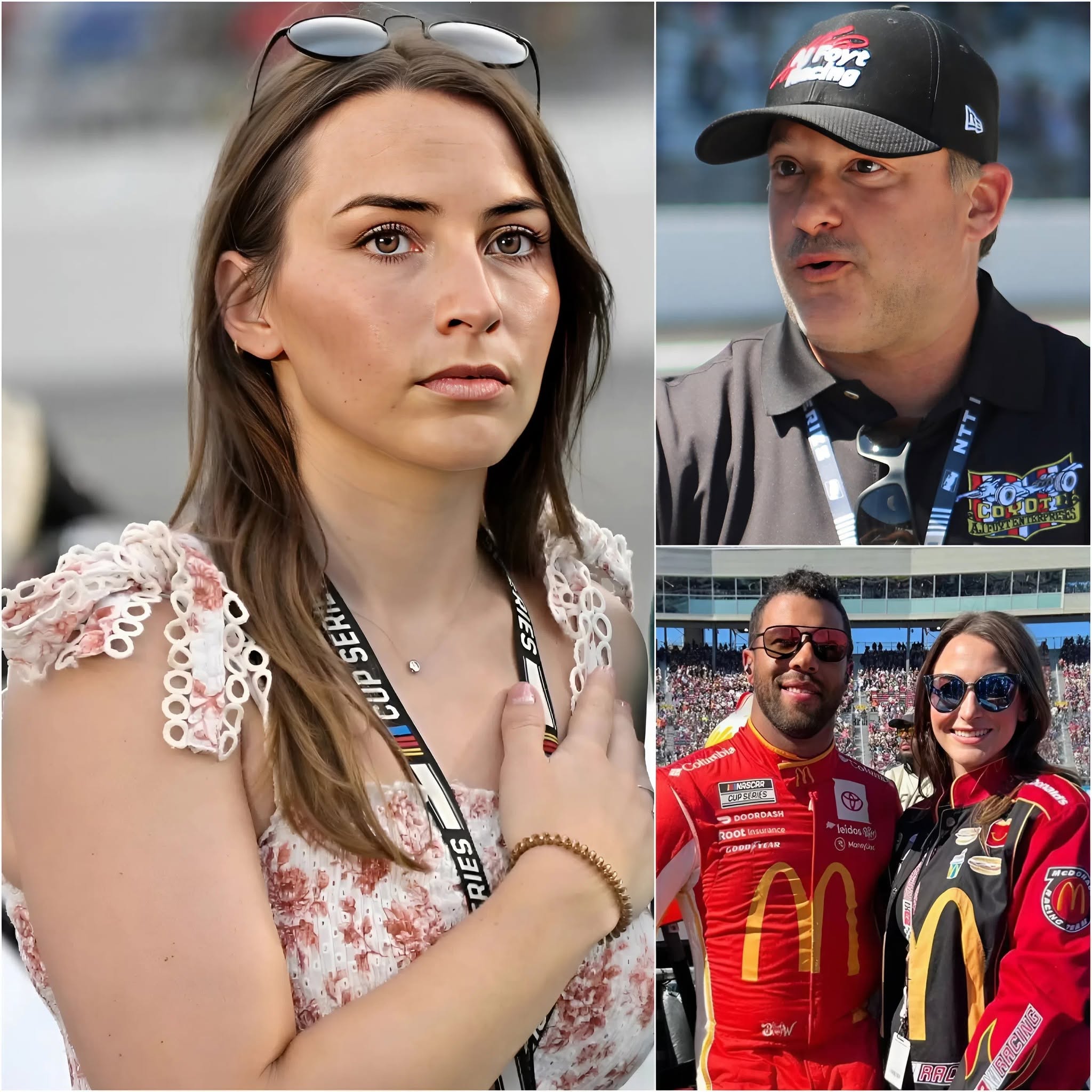 Amanda Wallace, wife of Bubba Wallace, has shaken the entire NASCAR community by publicly responding to controversial statements made by Tony Stewart targeting her husband