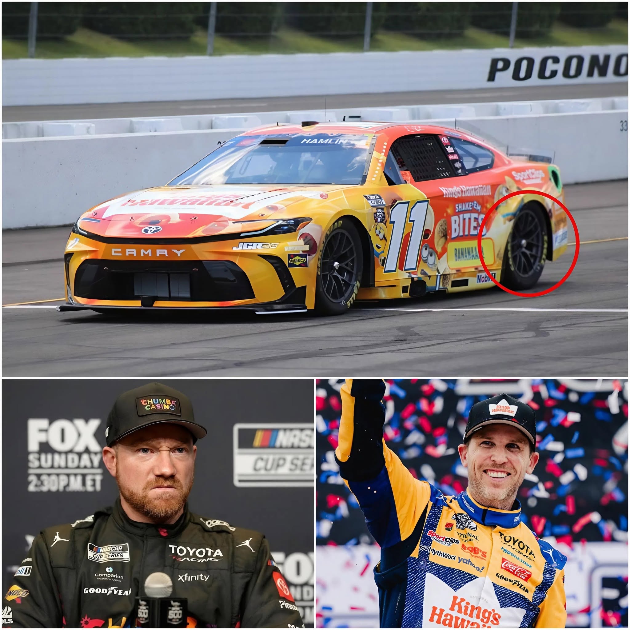🏁🚨 “CHEATER! HE SHOULD BE DISQUALIFIED IMMEDIATELY!” — Tyler Reddick was reportedly furious over a shocking allegation aimed at Denny Hamlin, claiming that the veteran driver had secretly used an illegally modified engine map along with an unauthorized traction control system on his car during the The Great American Getaway 400.