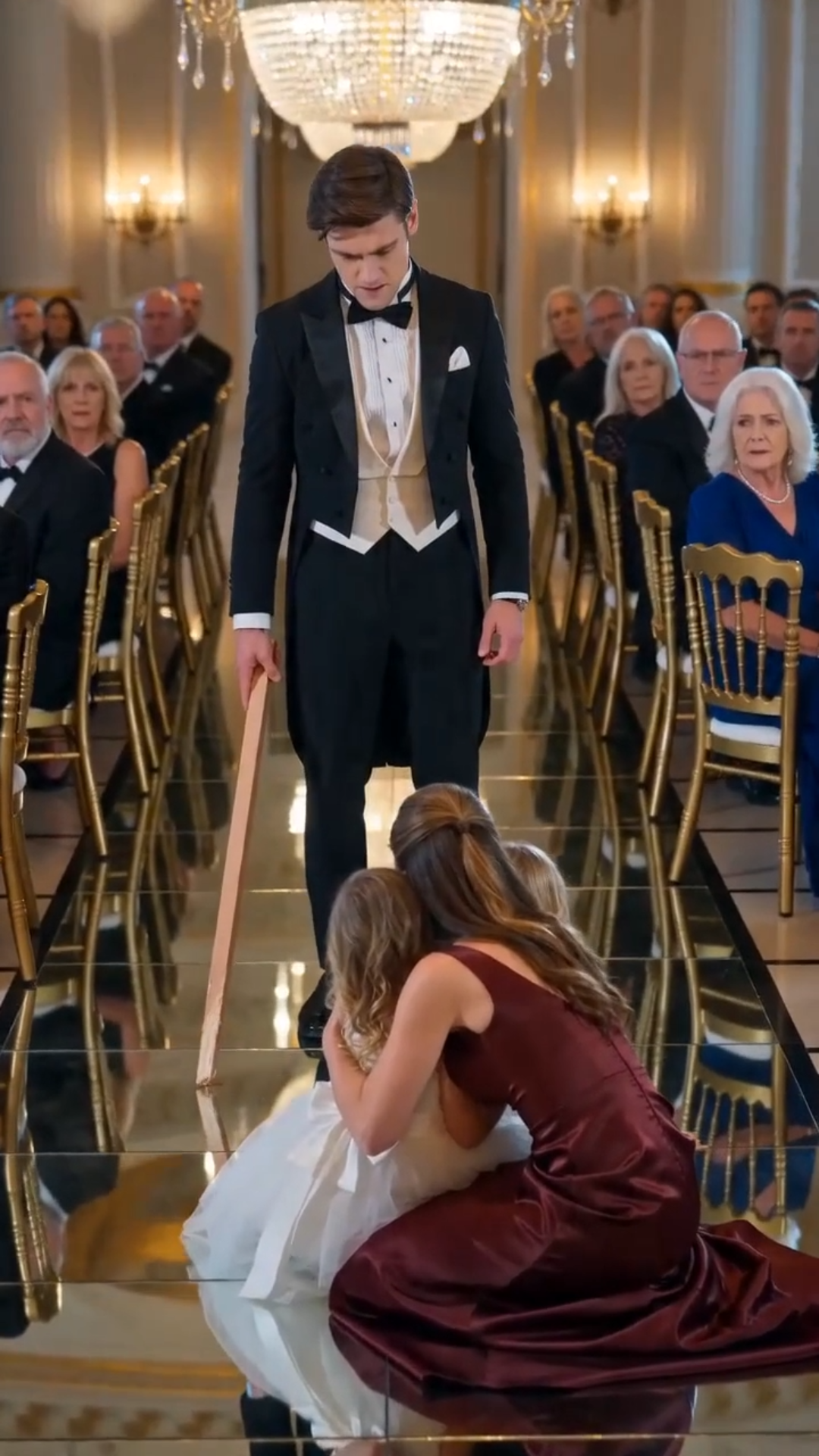 At My Brother’s Wedding, He Hit My Daughter With a Menu Board—Then the CCTV Played the Lie That Destroyed His Life