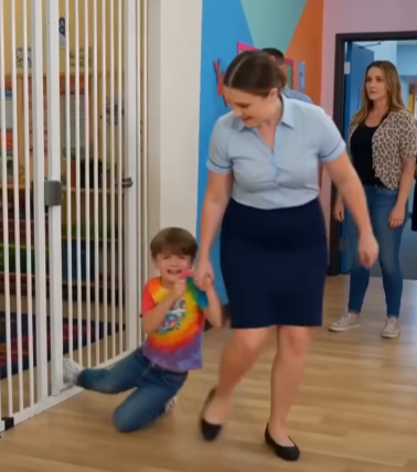 “He won’t see a thing,” the nanny whispered to my crying child. Little did she know, I was watching every single second from the car.