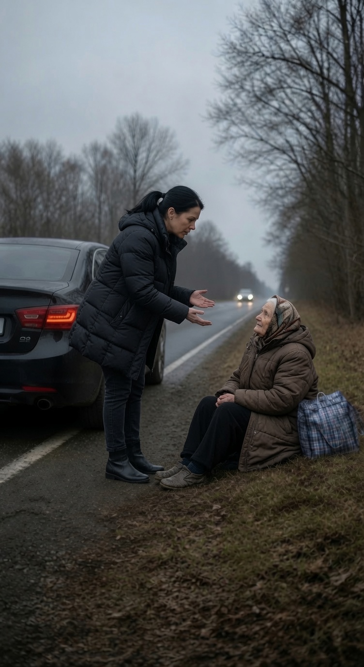 Part 2: Daughter Abandons Elderly Mother Alone Beside Empty Winter Road