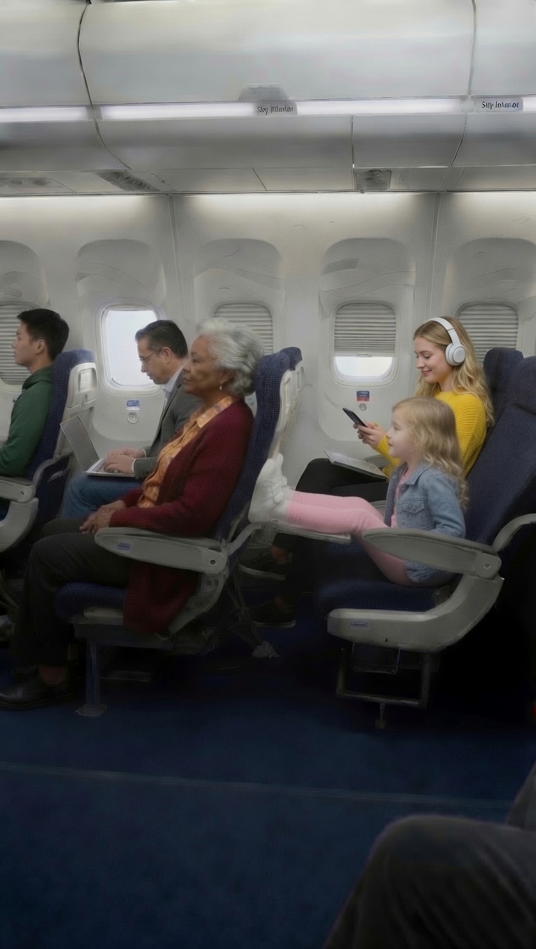 Part 2: Little Girl Keeps Kicking an Elderly Woman's Seat on a Plane