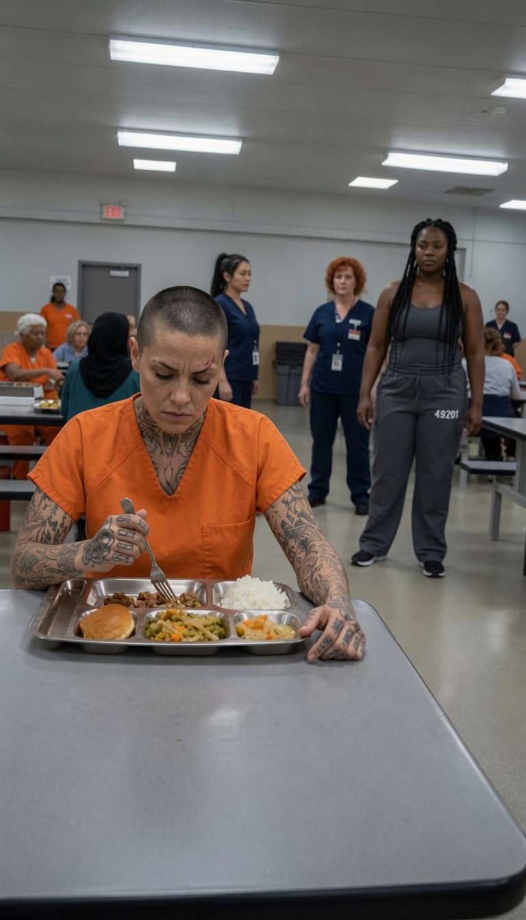 Part 2: Tattooed Newcomer Defies Prison Queen During Lunchroom Showdown Without Fear