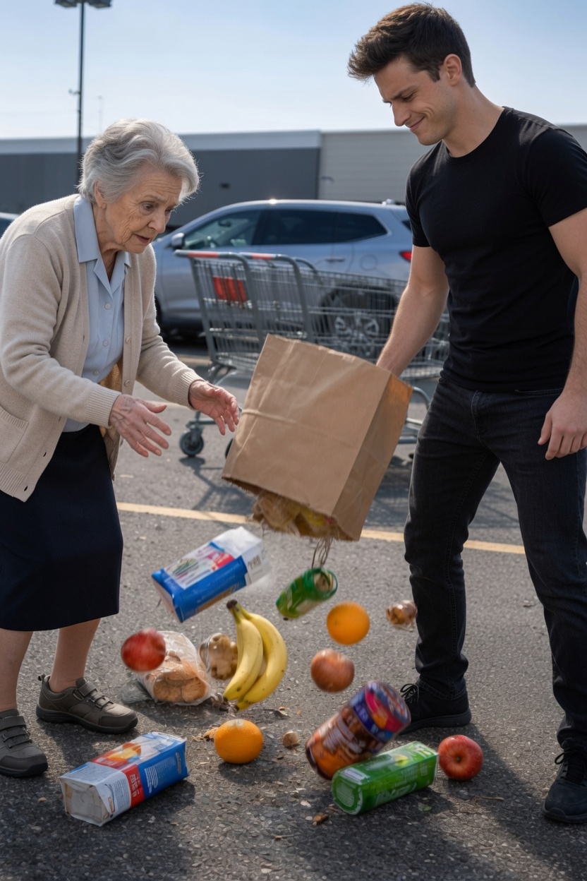 Part 2: Young Man Attacks Elderly Couple in Supermarket Parking Lot