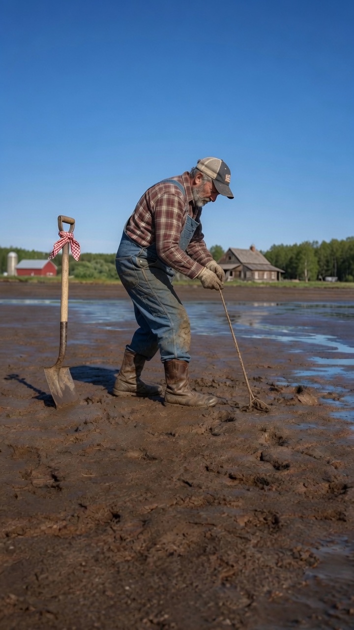 Fisherman Discovers Impossible Object Hidden Below Mud After Violent Coastal Storm Arrives