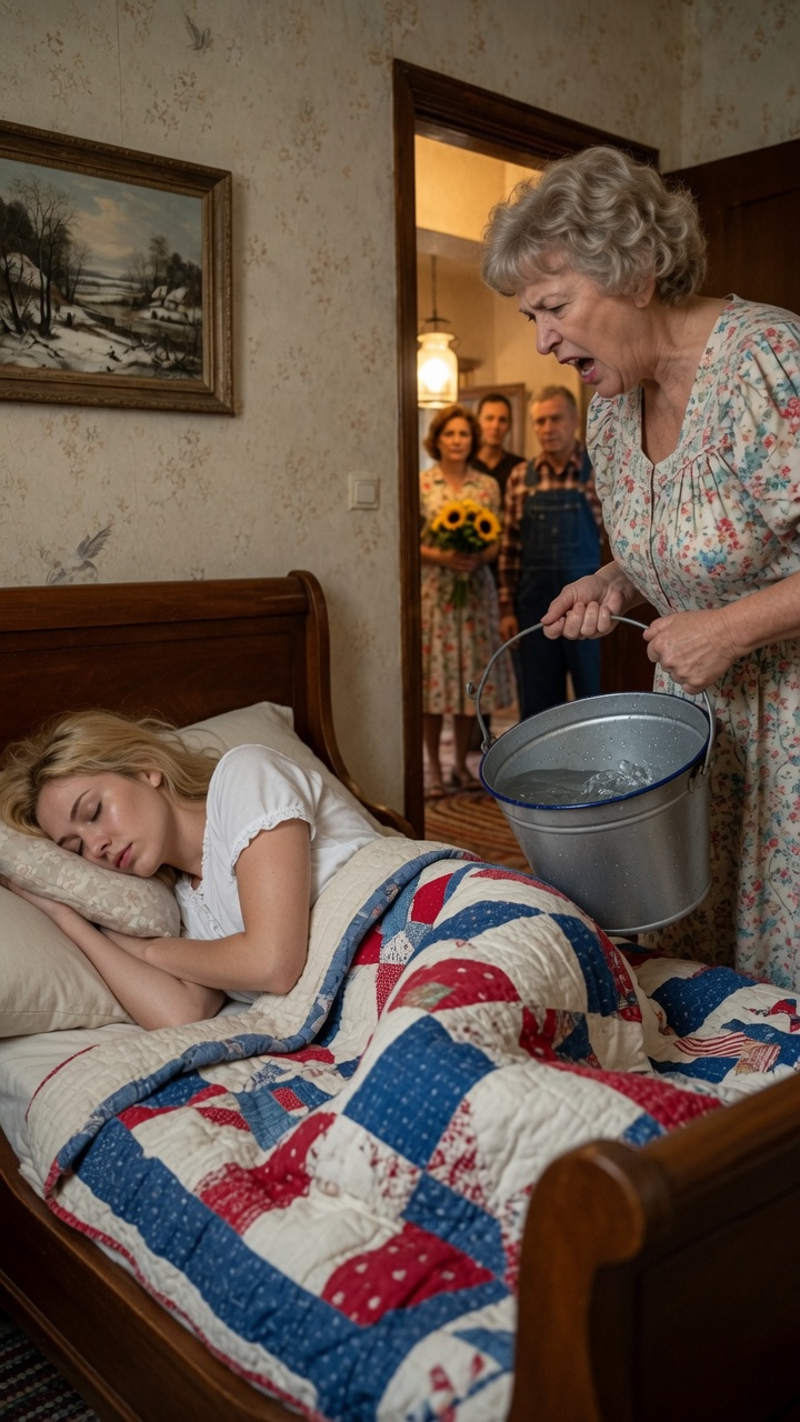 Mother In Law Throws Cold Water On Her Feverish Bride