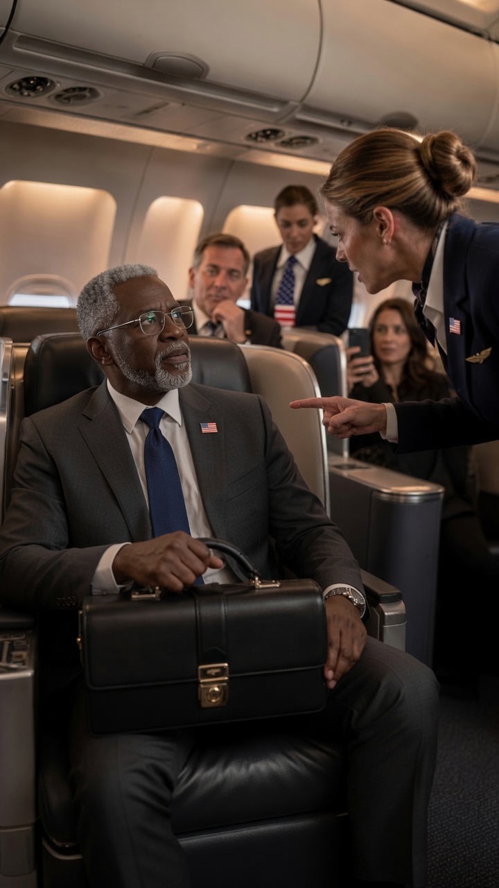 Part 2: Flight Attendant Tries To Remove Black Vip From First Class... Until One Sentence Freezes The Entire Cabin
