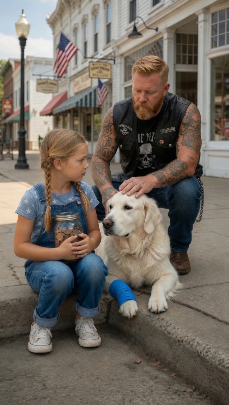 Part 2: Tattooed Biker Stopped Beside Injured Dog, Changing Lily's Life Forever